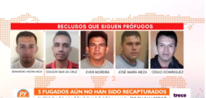 Cinco convictos aún continúan prófugos, tras fuga masiva en Misiones