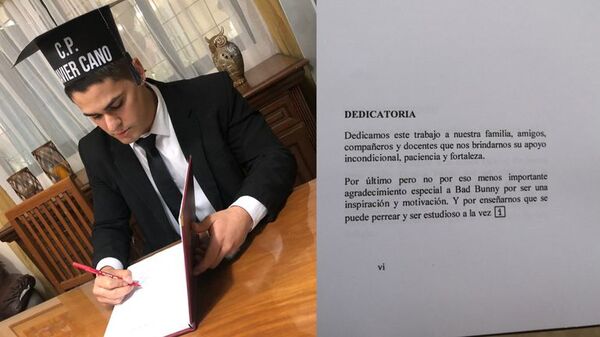 Bad Bunny inspira a estudiante paraguayo a terminar su carrera de contador público - Nacionales - ABC Color