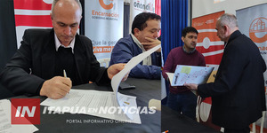 SAN JUAN DEL PARANÁ FIRMÓ CONVENIO CON MINISTERIO DE JUVENTUD