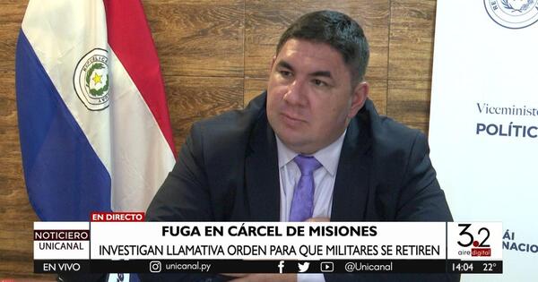 Tras fuga en Misiones, investigan quién dio la orden para que militares se retiren