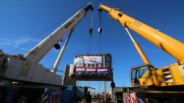Octavo transformador ya está en zona de obras de la Subestación Yguazú 500 Kv - Noticde.com