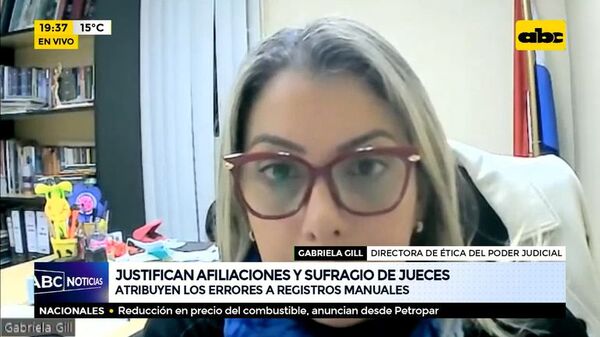 Justifican afiliaciones y sufragio de jueces - ABC Noticias - ABC Color