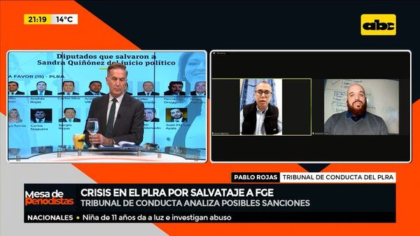 Salvataje a Quiñónez: tribunal de conducta del PLRA ya dio entrada a denuncia contra diputados - Política - ABC Color