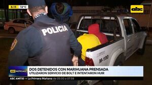 Dos detenidos con marihuana prensada - ABC Noticias - ABC Color