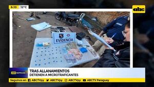 Tras allanamientos detienen a microtraficantes  - ABC Noticias - ABC Color