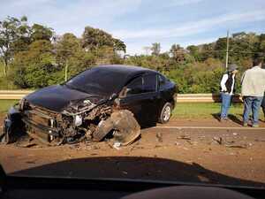 Grave accidente sobre la Ruta PY01 en el límite de Encarnación con San Juan del Paraná