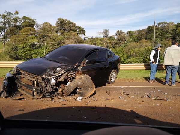 Grave accidente sobre la Ruta PY01 en el límite de Encarnación con San Juan del Paraná