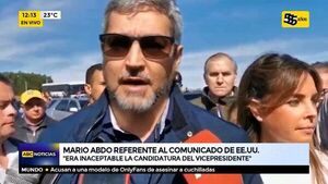 Mario Abdo valora decisión de Hugo Velázquez pero reconoce que “era inaceptable su continuidad” - ABC Noticias - ABC Color