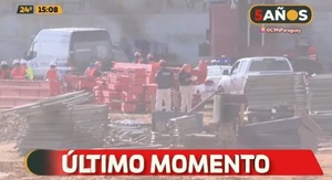 Obrero muere en accidente en la obra del puente Héroes del Chaco