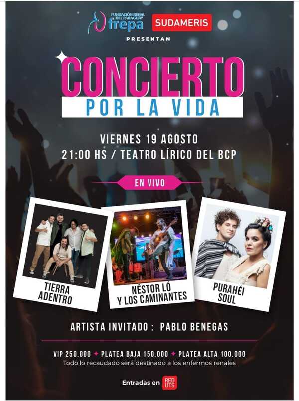 Fundación Renal del Paraguay organiza “Concierto por la Vida” en el BCP - .::Agencia IP::.