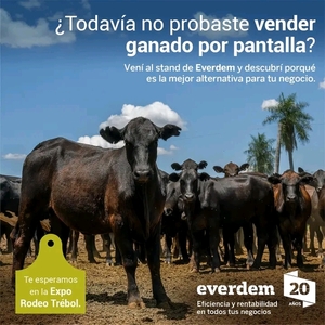 Everdem representa al mundo de los negocios ganaderos en la Expo Rodeo Trébol