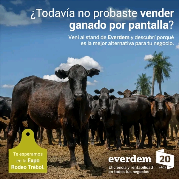 Everdem representa al mundo de los negocios ganaderos en la Expo Rodeo Trébol