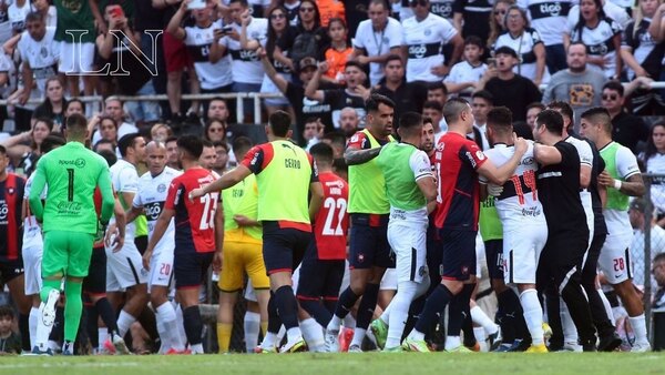 ¡Se calentó el clásico! Tremendo entre jugadores de Olimpia y Cerro Porteño