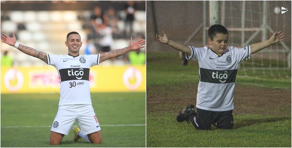 Derlis González y un festejo muy particular tras su gol ante Cerro