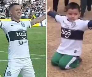 Derlis González se inspiró en el niño viral en festejo por su gol