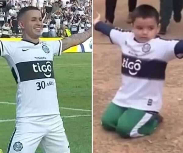 Derlis González se inspiró en el niño viral en festejo por su gol