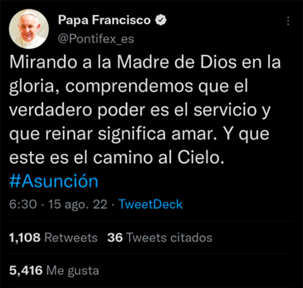 El Papa Francisco menciona a Asunción el día de su aniversario | 1000 Noticias