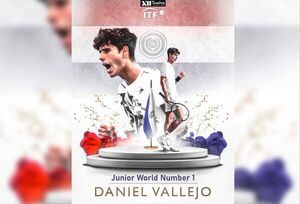Dani Vallejo se convirtió en el tenista número uno del ranking juvenil ITF - Megacadena — Últimas Noticias de Paraguay