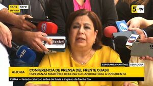 Esperanza Martínez también baja su candidatura por la Presidencia - ABC Noticias - ABC Color
