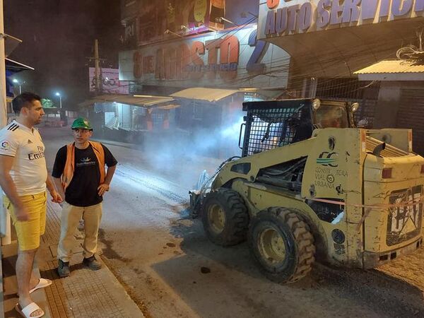 Emergencia vial: inician reparación de avenida céntrica de Ciudad del Este - ABC en el Este - ABC Color