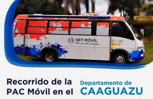 Servicios gratuitos de PAC Móvil llagarán hasta pobladores Caaguazú