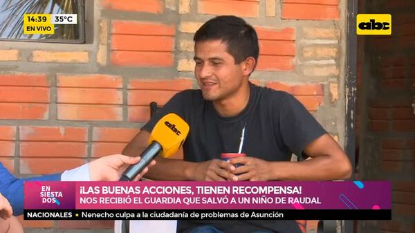 Conocemos el hogar del guardia que salvó a un niño del raudal - Ensiestados - ABC Color