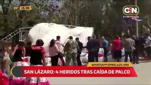 San Lázaro: 2 heridos tras caída de Palco - C9N