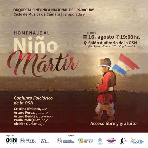 El conjunto folclórico de la OSN realizará hoy el “Homenaje al niño mártir” - .::Agencia IP::.