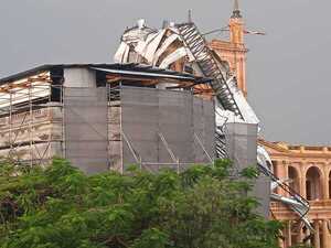 Evalúan posibles daños en estructura del Palacio de López | 1000 Noticias