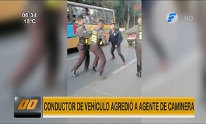 Conductor agredió a agente de la Caminera en San Lorenzo | Telefuturo