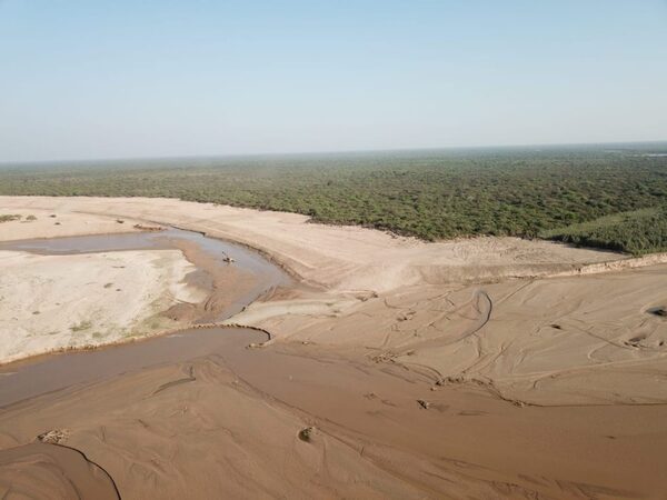 El río Pilcomayo con bajo caudal y riadas se aguardan para diciembre