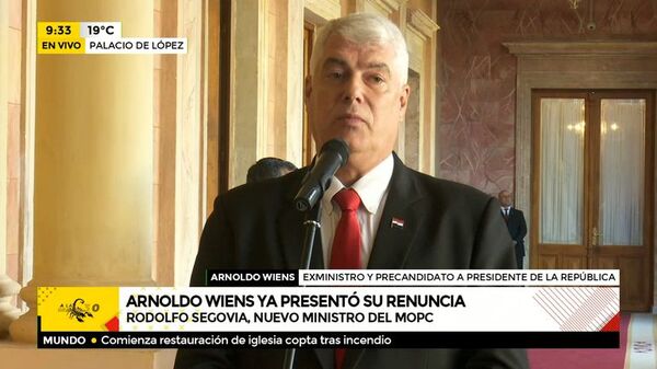 Arnoldo Wiens ya presentó su renuncia al MOPC - ABC Noticias - ABC Color