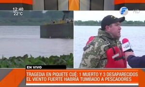 Hallan a uno de los pescadores desaparecidos en Piquete Cué | Telefuturo