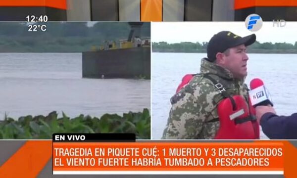 Hallan a uno de los pescadores desaparecidos en Piquete Cué | Telefuturo