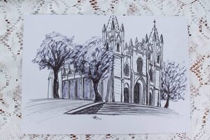 Dibujo: Invitación para "La Catedral a Mano Alzada" » San Lorenzo PY