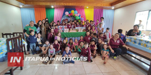 FESTEJO BULLICIOSO EN EL HOGAR DIVINO NIÑO DE KA’AGUY RORY
