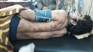 Lo alzaron a la fuerza a una camioneta y le dejaron como "colador"