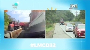 Caacupé: Choque de camiones sobre ruta PY02 - SNT