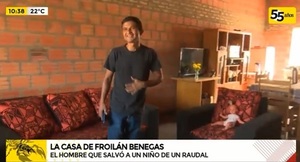 Froilán cumple el sueño de la casa propia a meses de su heroico acto