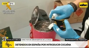 Incautan termos paraguayos con cocaína en su interior en España