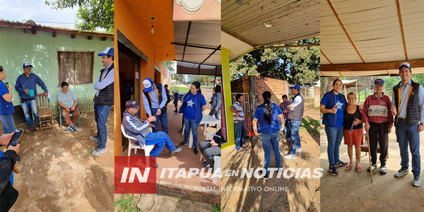 CARLOS PEREIRA REALIZÓ VISITAS EN VARIOS DISTRITOS DE ITAPÚA