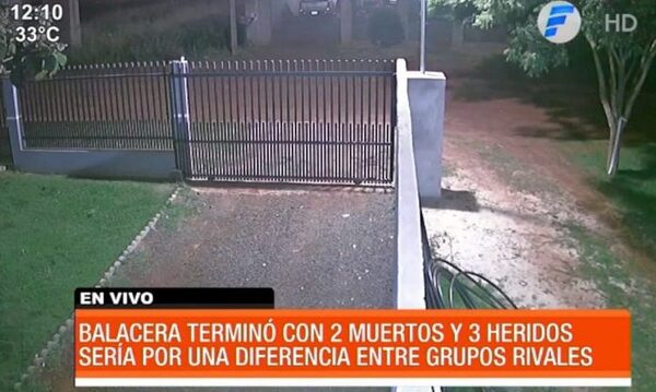 Balacera terminó con dos muertos y tres heridos - Paraguaype.com