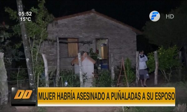Mujer habría asesinado a puñaladas a su esposo en Atyrá | Telefuturo