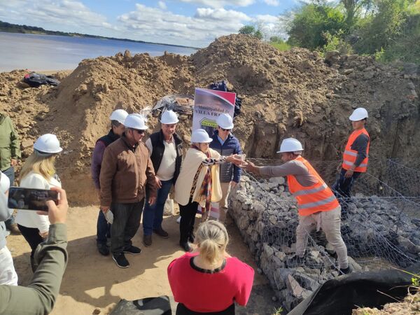 Inició la construcción de la defensa costera de Villa Franca en Ñeembucú - .::Agencia IP::.