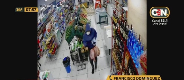 Robo en un comercio de Mariano Roque Alonso - C9N