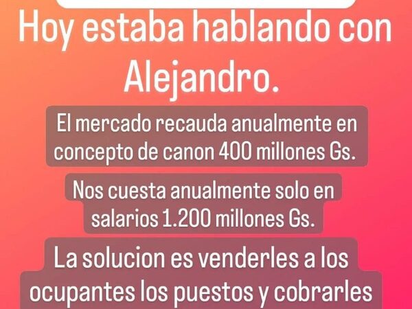 Miguel Prieto quiere vender el Mercado de Abasto, tras robo de recaudaciones