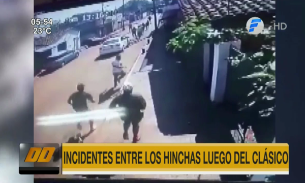 Incidentes entre hinchas luego del Clásico - Paraguaype.com