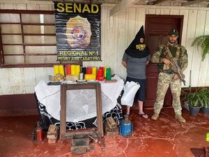 Brasileño detenido en allanamiento de laboratorio de procesamiento de drogas en Pedro Juan - Policiales - ABC Color