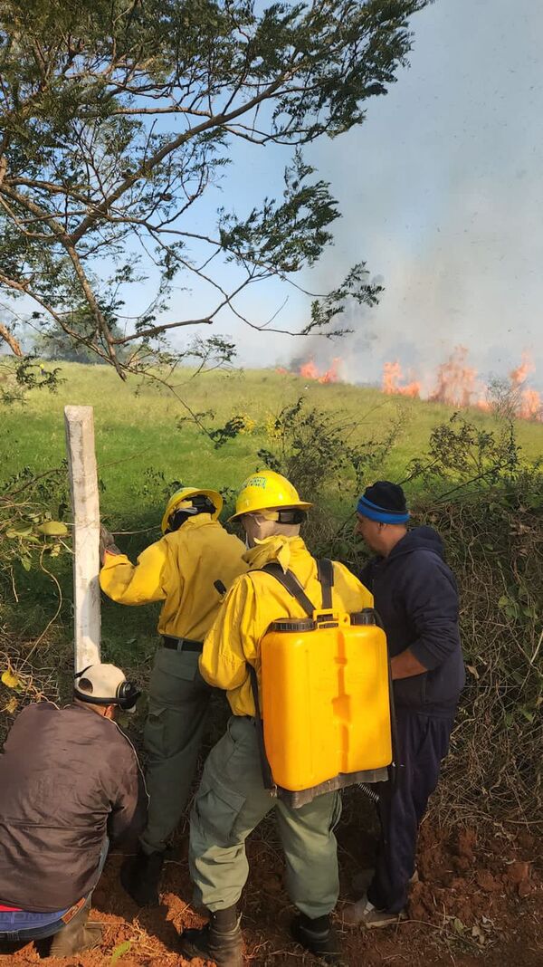 Reportan incendio forestal detrás de la “Albiroga” en Ypané - Nacionales - ABC Color
