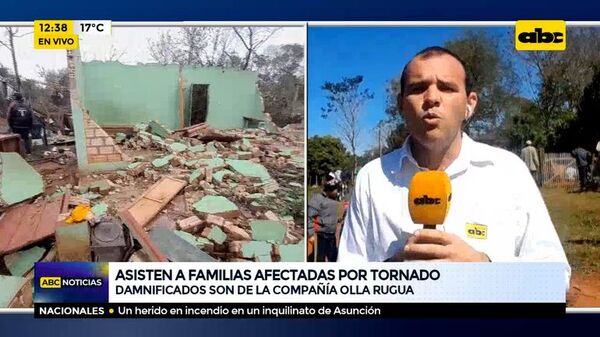 Asisten a familias afectadas por tornado - ABC Noticias - ABC Color